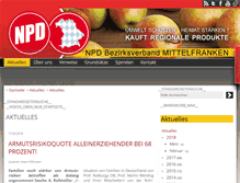 Tablet Screenshot of npd-mittelfranken.de